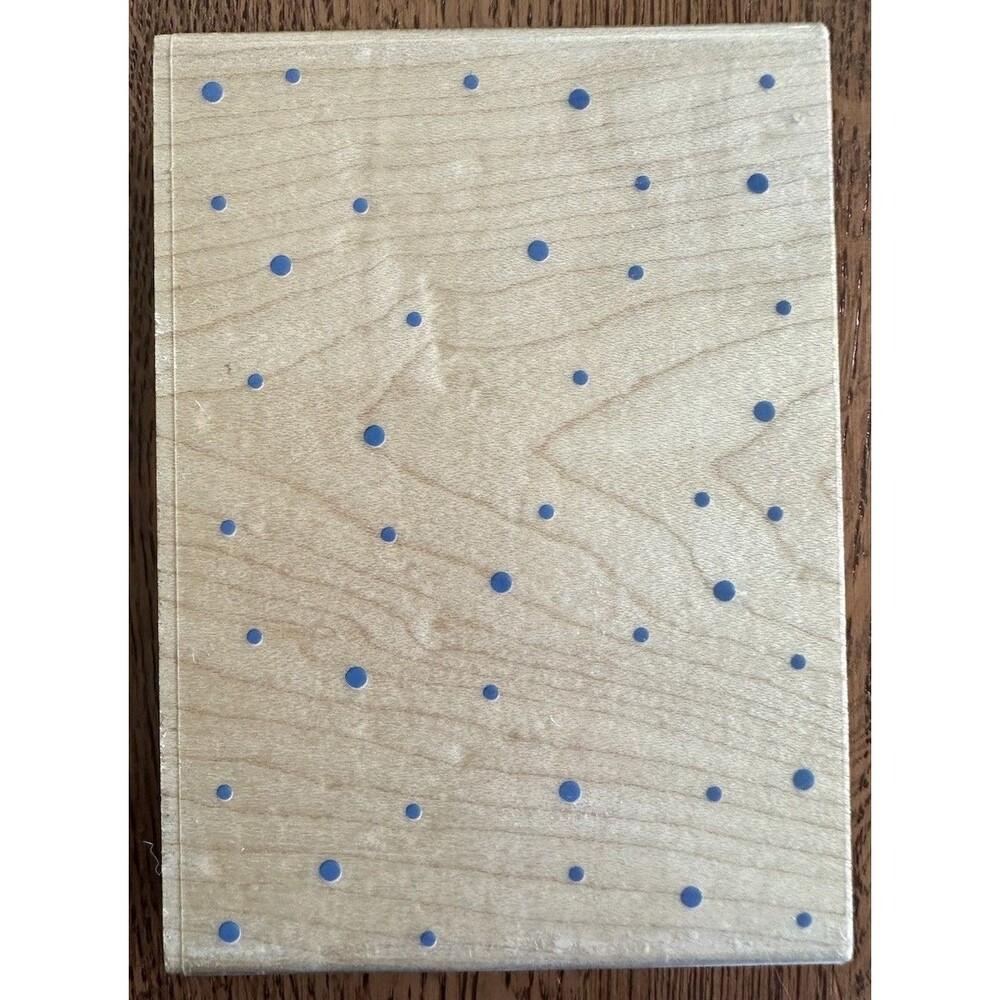 Polka Dot Rubber Stamp Inkadinkado Woburn MA  #93520 U.S.A Background